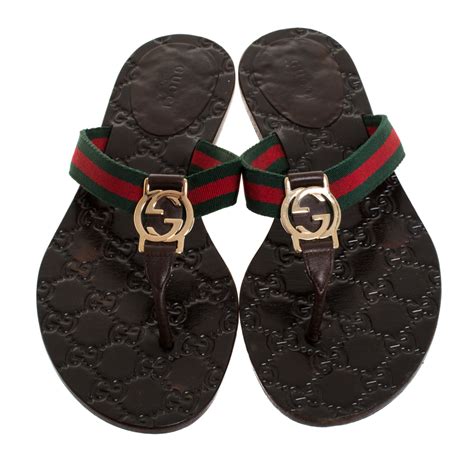 cheap gucci thong sandals|gucci unisex sandals.